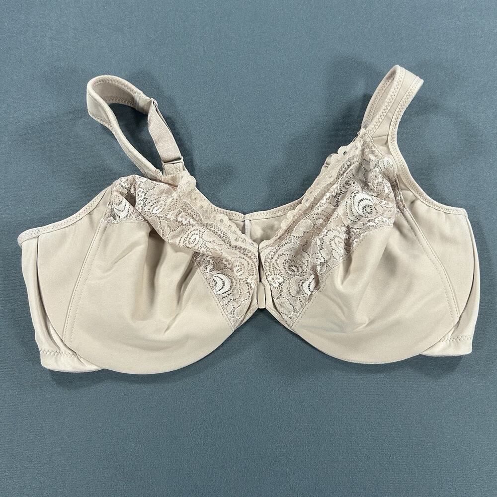Glamorise 44D WonderWire Front Closure Bra NWOT Style 1245 Tan or Cafe